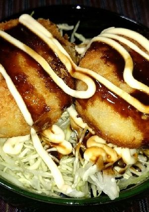 昨日のコロッケで♪簡単コロッケ丼-レシピのメイン写真