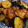 鶏肉と茄子の甘辛炒め