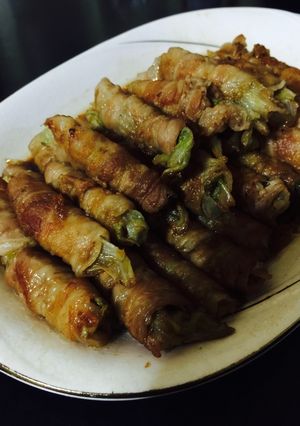 豚肉のレタス巻き-レシピのメイン写真
