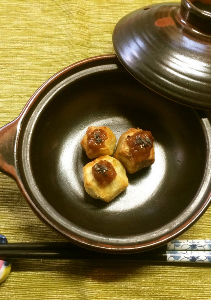 素揚げ里芋のアレンジ梅びしおのせ-レシピのメイン写真