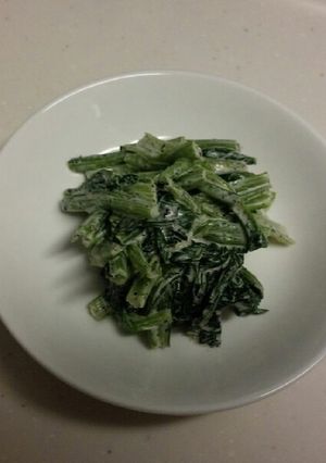 小松菜のゴマ味噌マヨ和え-レシピのメイン写真