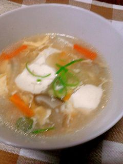 簡単☆豆腐の中華スープ(^〇^)-レシピのメイン写真