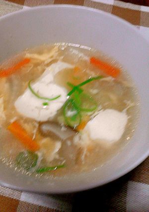 簡単☆豆腐の中華スープ(^〇^)-レシピのメイン写真