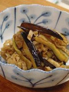 ナスと油揚げのキンピラ風-レシピのメイン写真