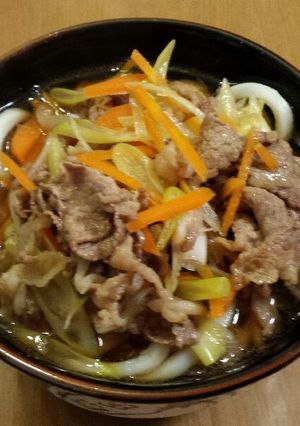 簡単！パパっと肉うどん☆-レシピのメイン写真