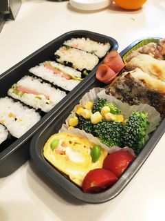 弁当15卵焼き春巻きおにぎらず-レシピのメイン写真