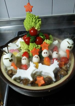 クリスマス☆野菜スープ鍋-レシピのメイン写真