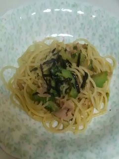 ☆醤油だけ☆ゴーヤとツナのパスタ-レシピのメイン写真