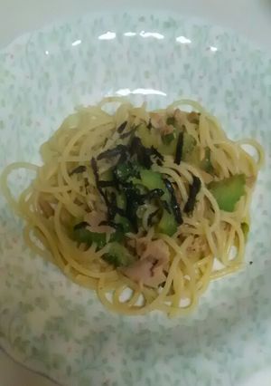 ☆醤油だけ☆ゴーヤとツナのパスタ-レシピのメイン写真