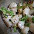 小かぶのにんにくソテー