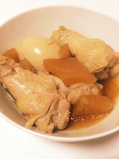 【共働き】コラーゲン!手羽元と大根の煮物-レシピのメイン写真