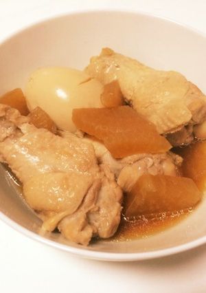 【共働き】コラーゲン!手羽元と大根の煮物-レシピのメイン写真