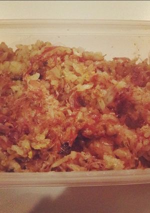 秒速・お好み焼き風チャーハン-レシピのメイン写真