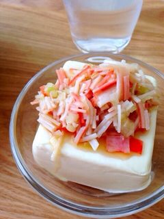 カニかま冷奴-レシピのメイン写真