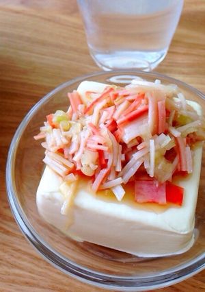 カニかま冷奴-レシピのメイン写真
