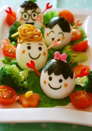 ニコニコ☆たまごファミリーのサラダ-レシピのメイン写真