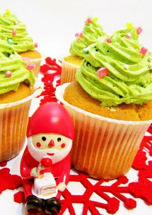 ☆Xmas☆HMで簡単に作るカップケーキ-レシピのメイン写真