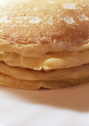 いつもの材料で！厚いホットケーキの作り方-レシピのメイン写真