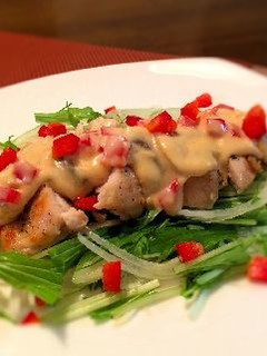 鶏肉のキノコクリームソースがけ-レシピのメイン写真