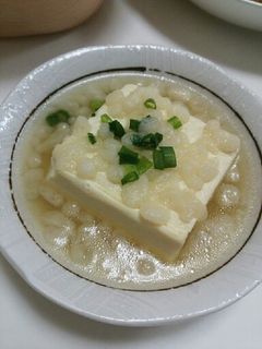 あったか揚げ玉湯豆腐-レシピのメイン写真