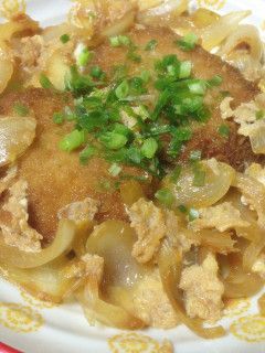 簡単リメイク★メンチカツのカツ丼風卵とじ-レシピのメイン写真