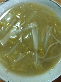あごだしで!白菜とえのきの味噌汁-レシピのメイン写真
