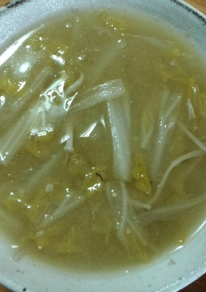 あごだしで！白菜とえのきの味噌汁-レシピのメイン写真