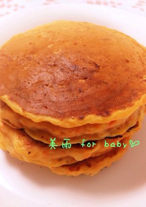 安心おやつ☆バナナにんじんホットケーキ-レシピのメイン写真