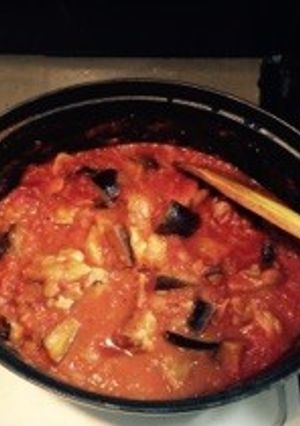 秋茄子と若鶏のトマト煮-レシピのメイン写真