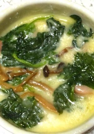 ほうれん草ときのこのカマン-レシピのメイン写真