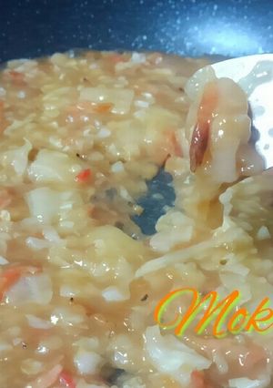 フライパンで1人もんじゃ焼き♪-レシピのメイン写真