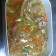 残り野菜炒めとチャンポンだしで簡単中華丼