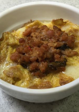 鶏そぼろとバジルココットカマン-レシピのメイン写真