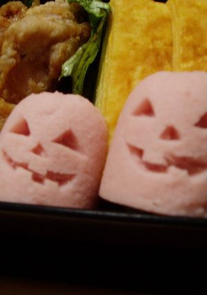 ハロウィンのおばけソーセージ-レシピのメイン写真