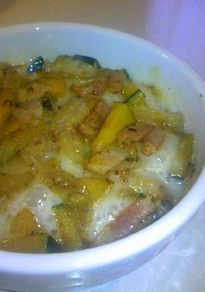 かぼちゃとベーコンのココットカマン-レシピのメイン写真