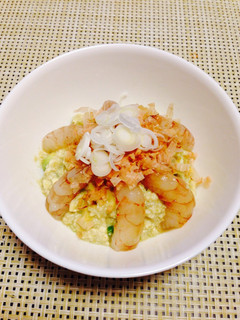 簡単!赤えびとアボカド和味噌和え-レシピのメイン写真