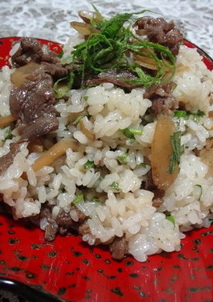 牛ごぼうずし-レシピのメイン写真