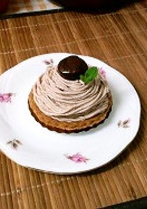 栗の渋皮煮で☆モンブラン　-レシピのメイン写真