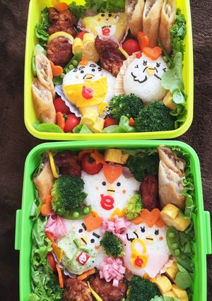 とりせん☆ハートりん☆キャラ弁-レシピのメイン写真