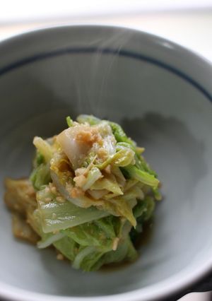 落花生たっぷり白菜おひたし-レシピのメイン写真