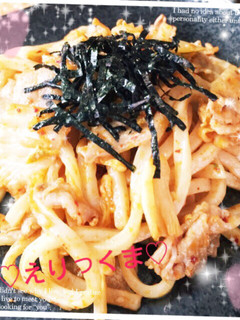 簡単!キムチ焼うどん♡-レシピのメイン写真