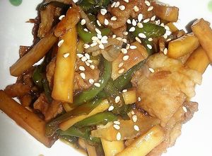 ご飯が進むエリンギピーマン豚肉の甘辛炒め-レシピのメイン写真