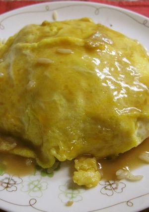 具だくさん五目チャーハンで天津飯-レシピのメイン写真