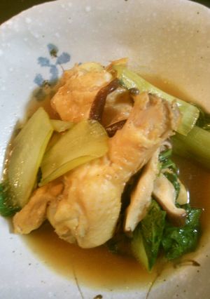 鶏手羽元とチンゲン菜のカレー煮-レシピのメイン写真