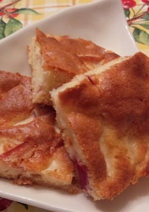 ＨＭ★簡単★型なし★リンゴの天板ケーキ-レシピのメイン写真