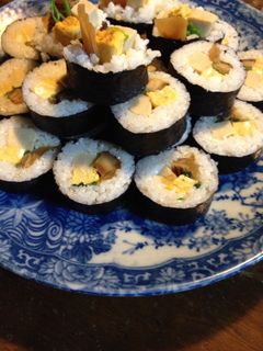 一石二鳥☆巻き寿司☆恵方巻きにも-レシピのメイン写真