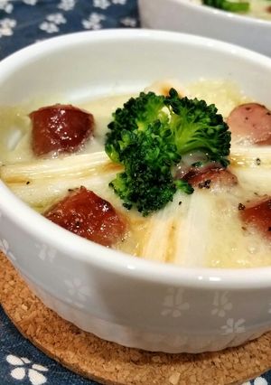 ウィンナーと長ネギのココットカマン-レシピのメイン写真