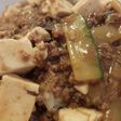 麻婆ズッキーニ茄子豆腐丼