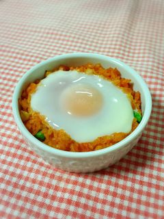 とろとろ卵の♡オムライス風ココットカマン-レシピのメイン写真