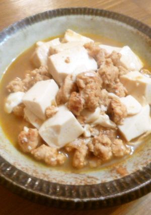 鶏挽肉と豆腐のピリ辛煮♪-レシピのメイン写真